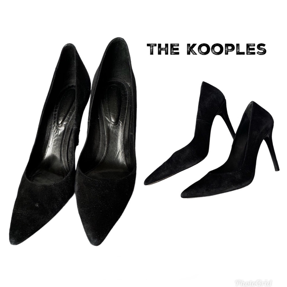 The Kooples Black Suede Stiletto Pumps Size 40/ Us 9